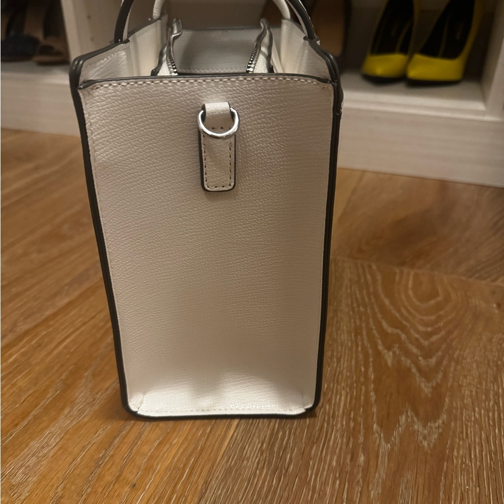 Karl Lagerfeld White Satchel with Multicolor Accents - Picture 3 of 7